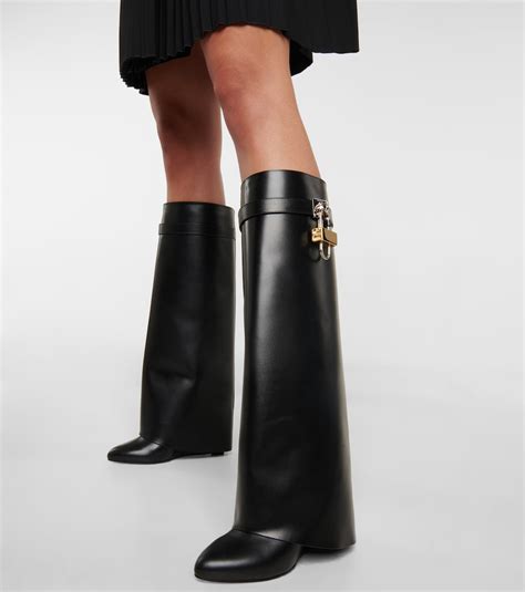 givenchy shark lock inspired boots